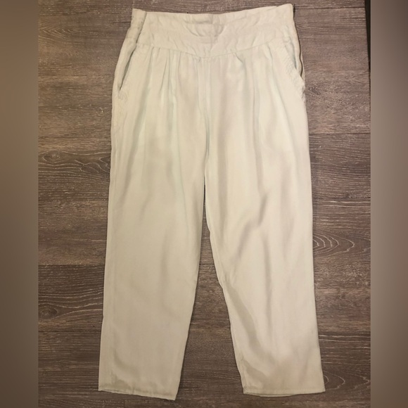 Wilfred Aritzia Casbah Bohemian High Waisted Lyocell Pants - Light Soft Blue - Picture 8 of 10